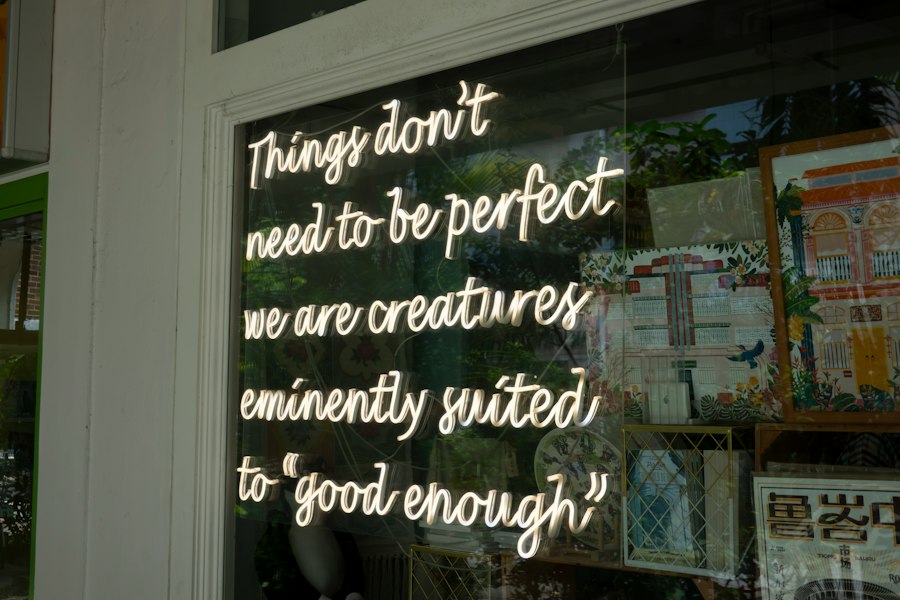 enjoying imperfect things